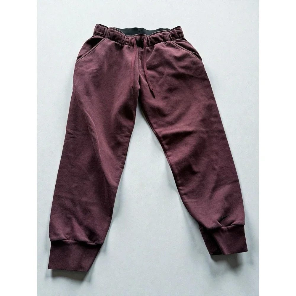 Nike Dri-FIT Jogger Sweatpants Maroon Size Small